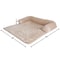 Pet Adobe Furniture Protector Pet Cover for Dogs and Cats with Shredded Memory Foam filled 35" x 35", Beige 745407VEG - alternate 3